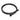 Aloni Uniforma doucheslang 150 cm mat zwart productfoto