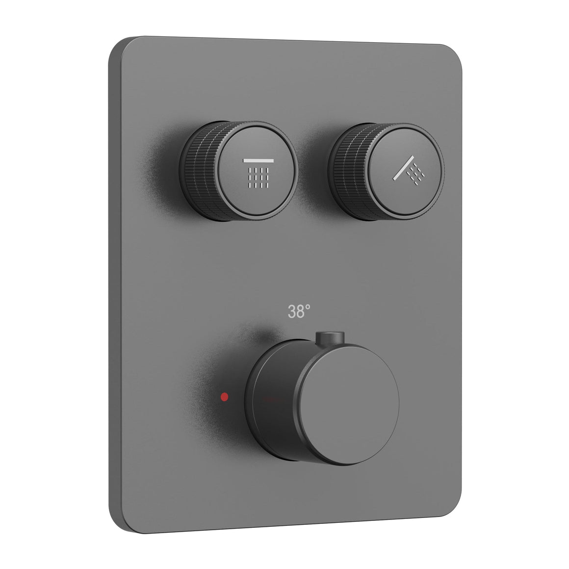 Aloni Stria inbouw douchethermostaat gunmetal productfoto