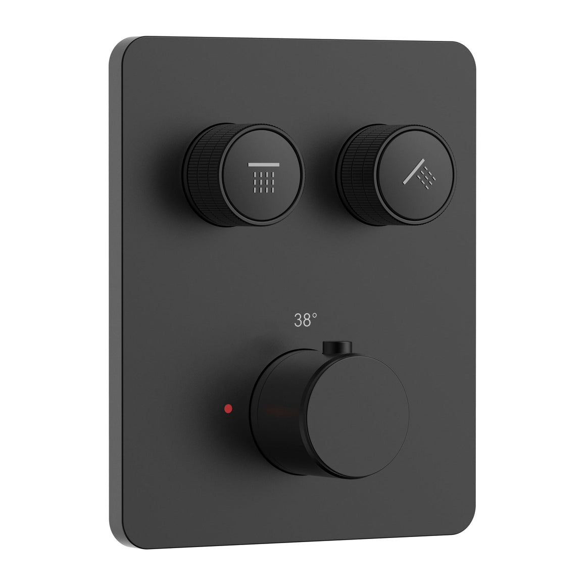 Aloni Stria inbouw douchethermostaat mat zwart productfoto