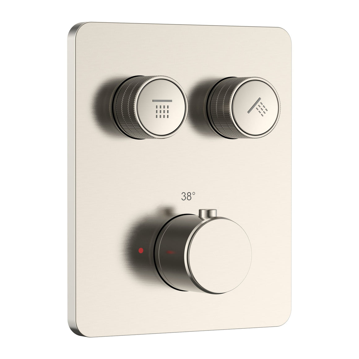 Aloni Stria inbouw douchethermostaat geborsteld RVS productfoto