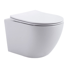 Aloni Pro Hangtoilet Randloos Tornado Flush – Compact 49 cm – Met Softclose Zitting – Wand WC
