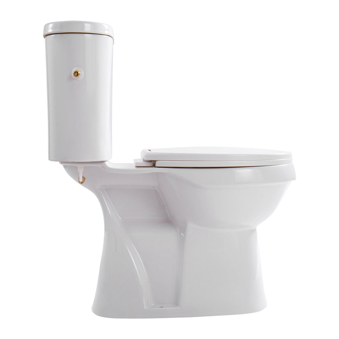 Aloni PRO5026 Duoblok - Staand Toilet met Bidet - Randloos - S-Trap - Vloeruitlaat - met Reservoir - met