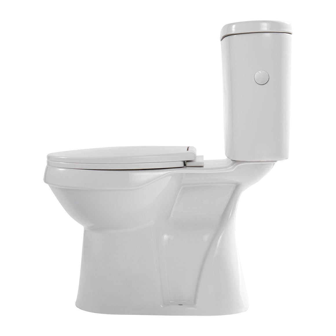Aloni PRO5026 Duoblok - Staand Toilet met Bidet - Randloos - S-Trap - Vloeruitlaat - met Reservoir - met