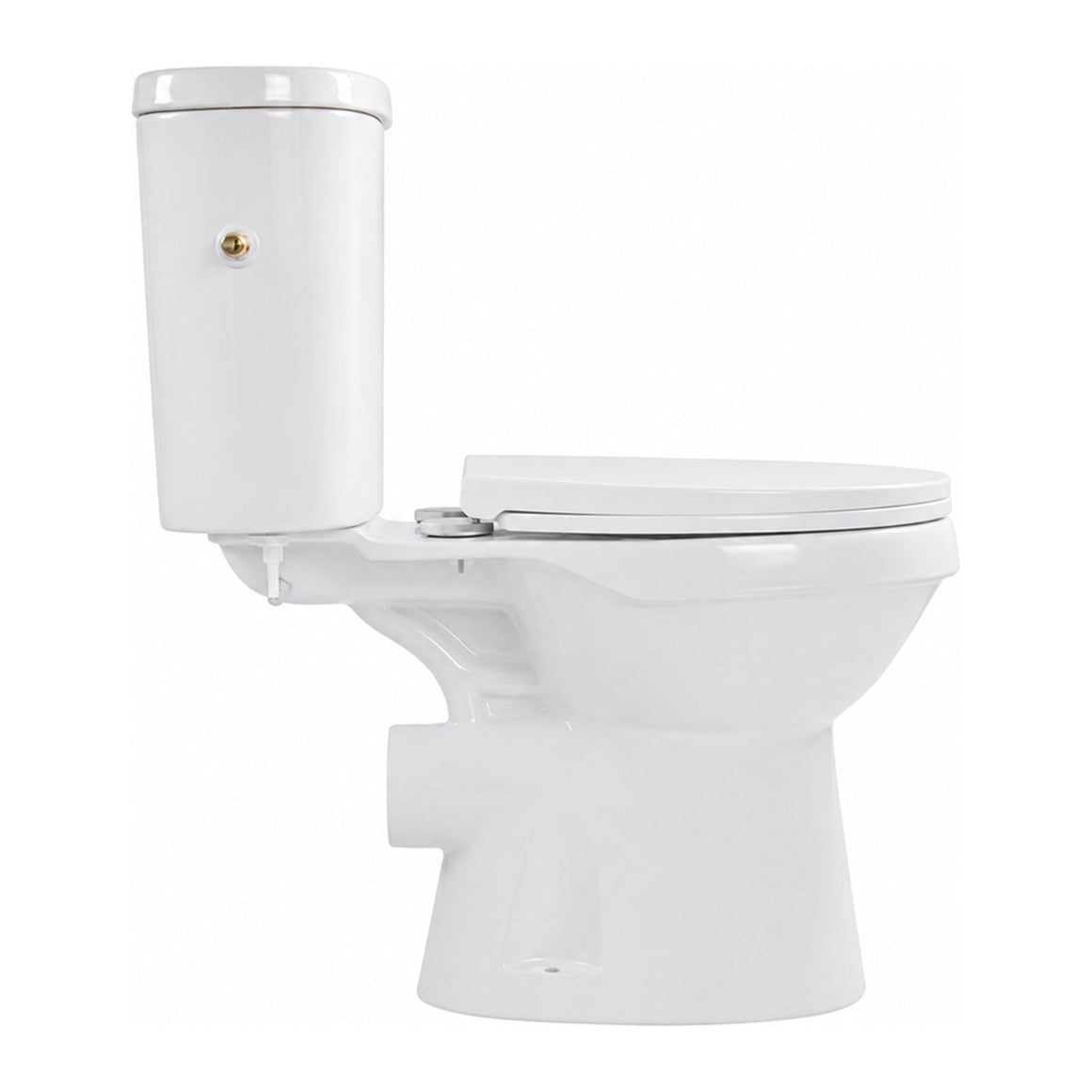 Aloni PRO5027 Duoblok - Staand Toilet met Bidet - Randloos - P-Trap - Muuruitlaat - met Reservoir - met Spoelmechanisme