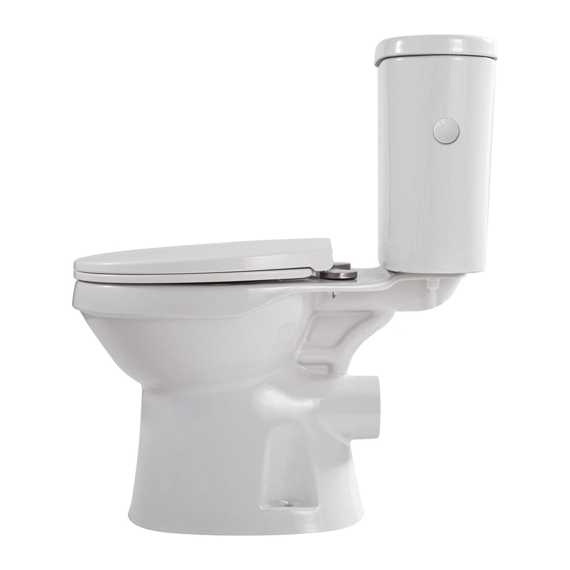 Aloni PRO5027 Duoblok - Staand Toilet met Bidet - Randloos - P-Trap - Muuruitlaat - met Reservoir - met Spoelmechanisme
