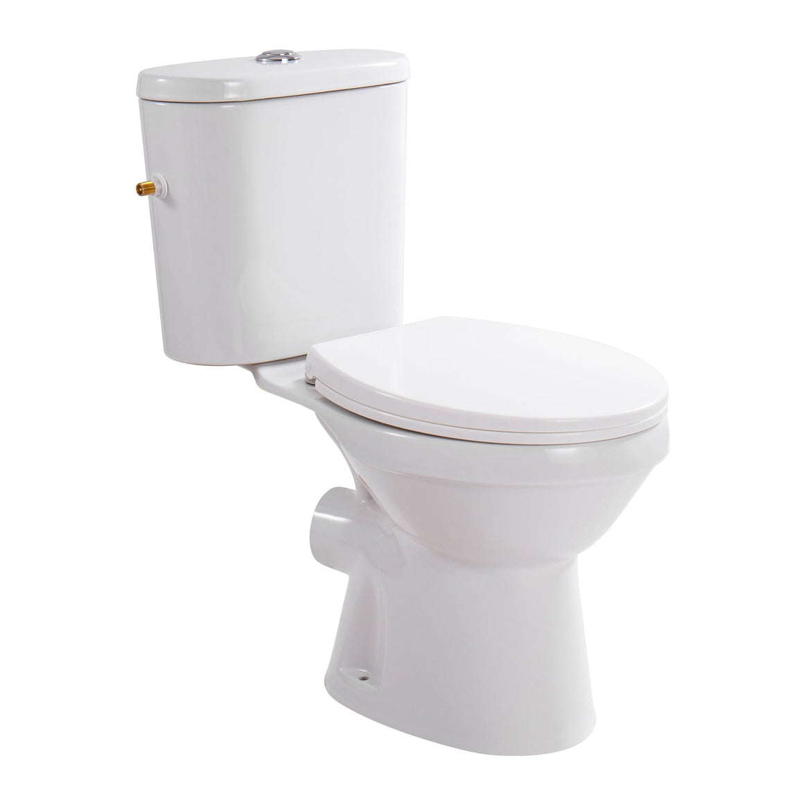 Aloni PRO5027 Duoblok - Staand Toilet met Bidet - Randloos - P-Trap - Muuruitlaat - met Reservoir - met Spoelmechanisme