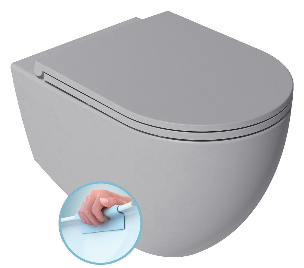 Isvea Infinity Hangtoilet grijs productfoto