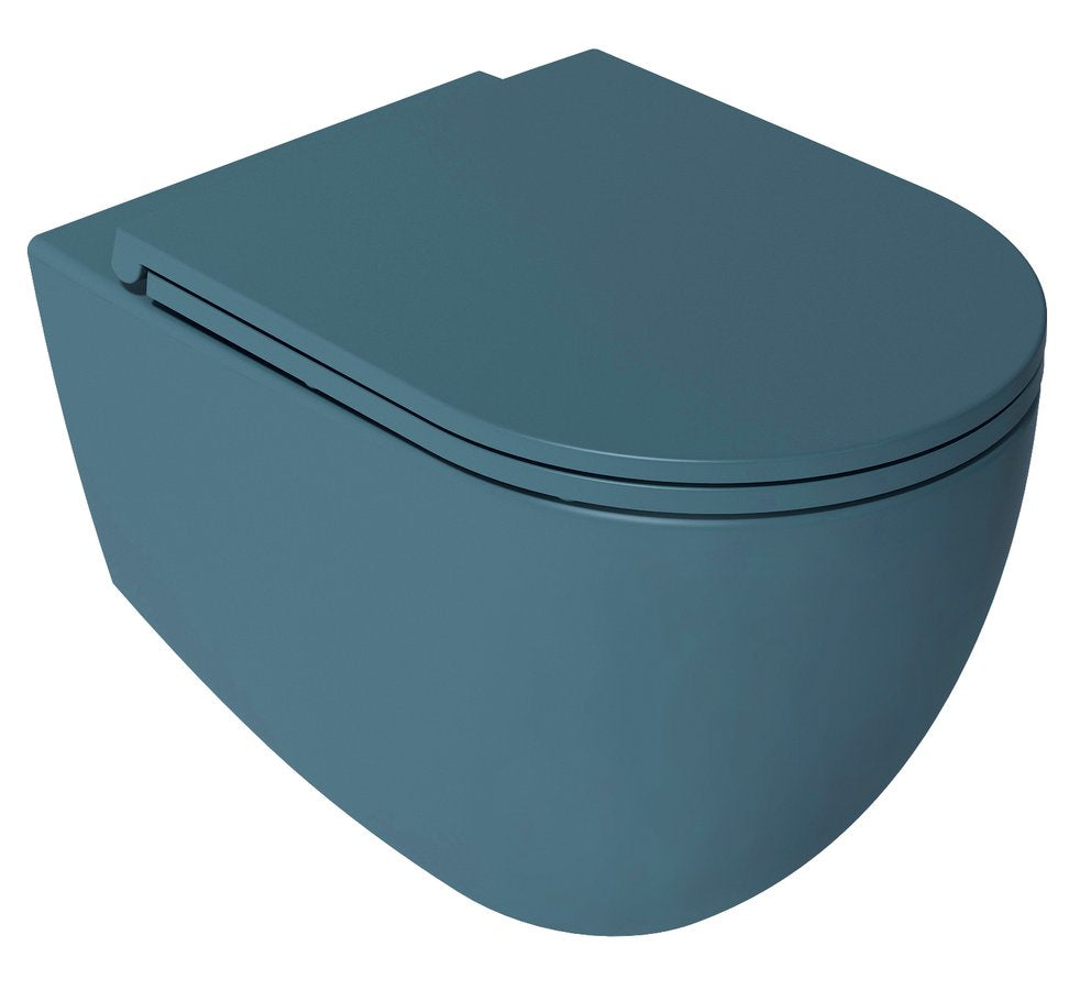 Isvea Infinity Hangtoilet petrolgroen productfoto