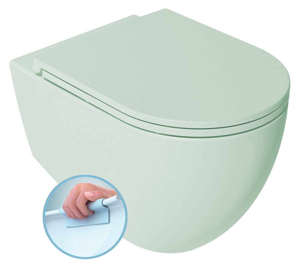 Isvea Infinity Hangtoilet muntgroen productfoto