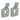 Set bevestigingshaken 1/2 voor wastafel, metalen haken voor lavabo bevestiging, bevestigingshaken