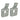 Set bevestigingshaken 1/2 voor wastafel, metalen haken voor lavabo bevestiging, bevestigingshaken
