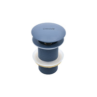 CREAVIT AFVOERPLUG - CLICK WASTE 5/4" - MET OVERLOOP - MAT BASALT