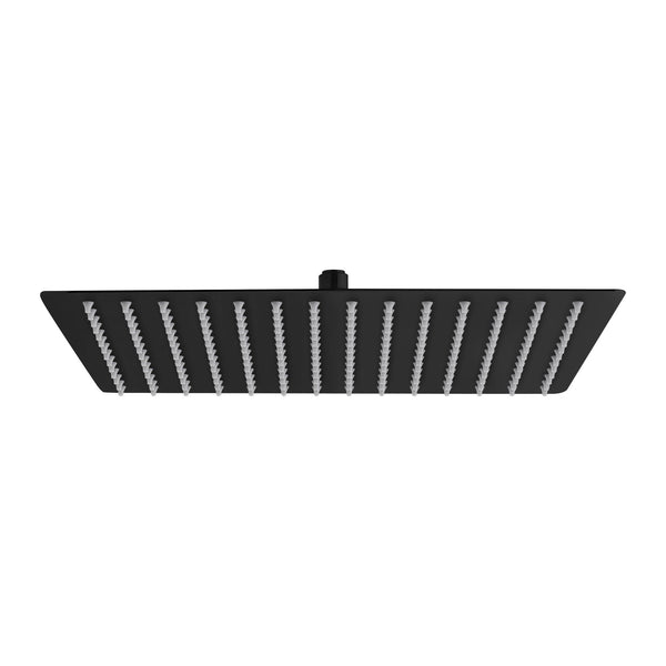 Aloni Vierkant rainshower RVS Mat Zwart 30×30 cm