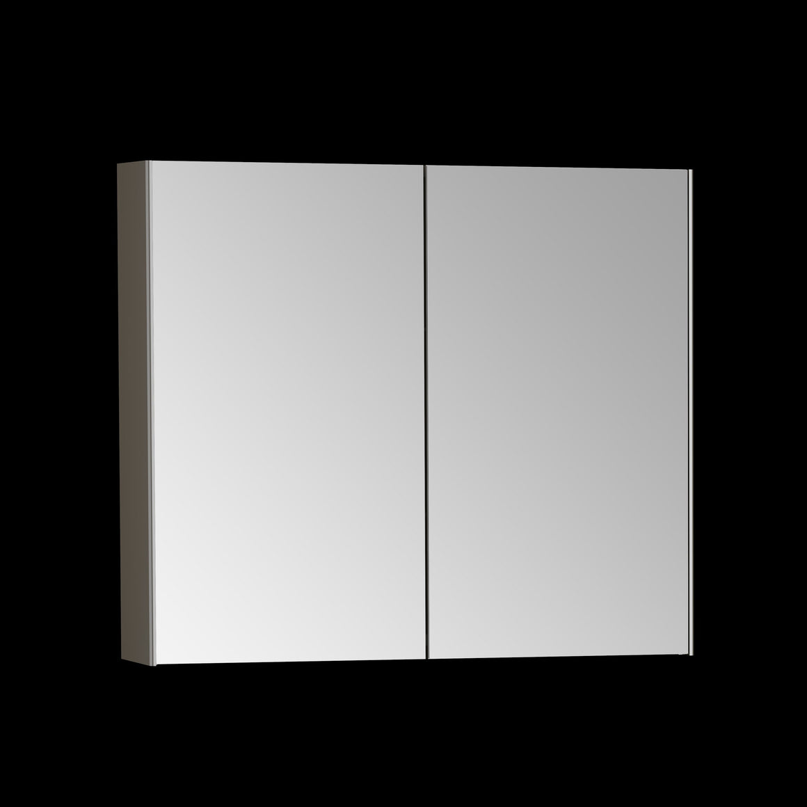 VitrA Basis Spiegelkast Geborsteld Chroom 60Cm, 80 cm #variant_57380270899524