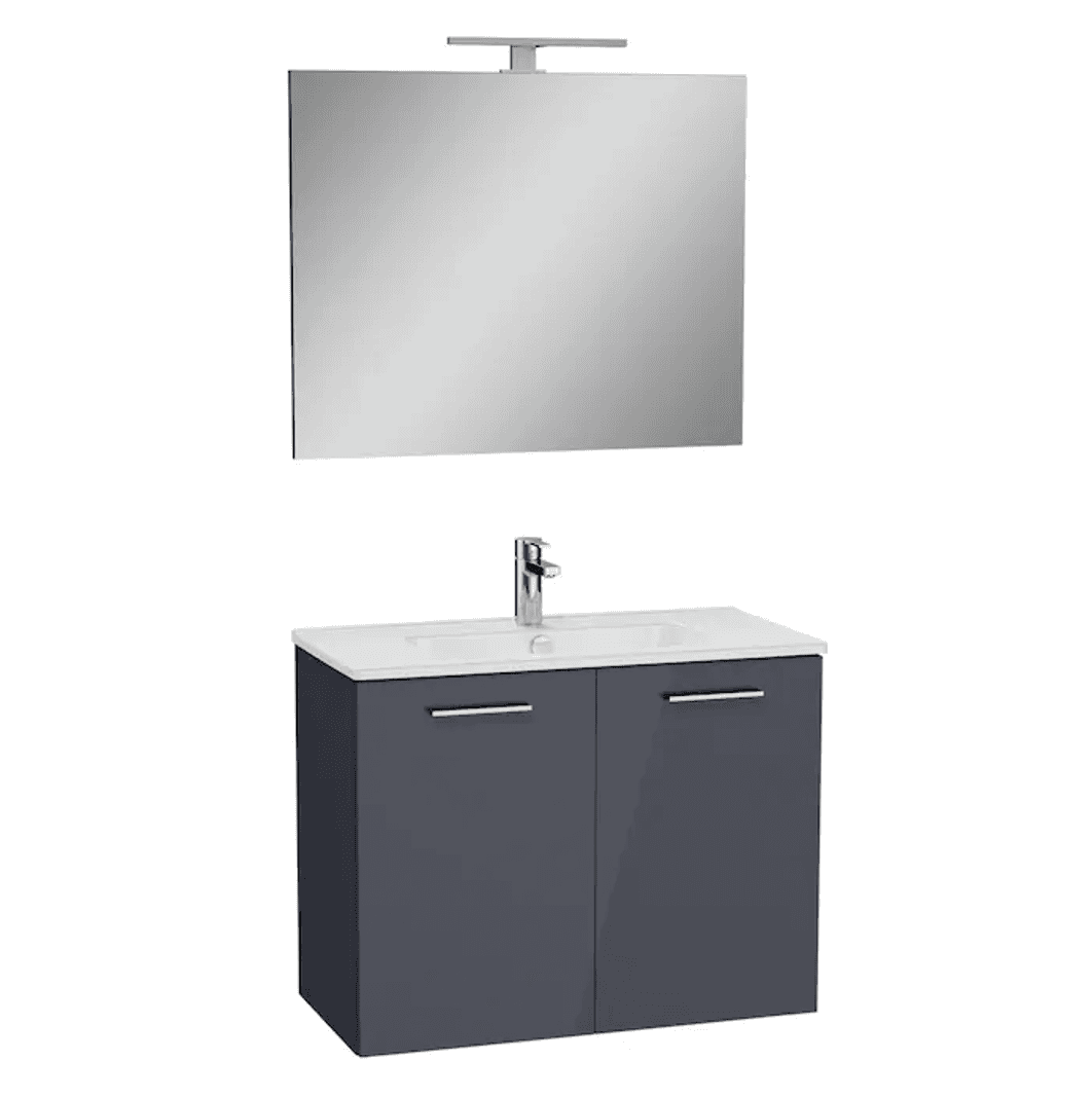 VitrA Mia 80 cm Antraciet met deuren #variant_57380304716100