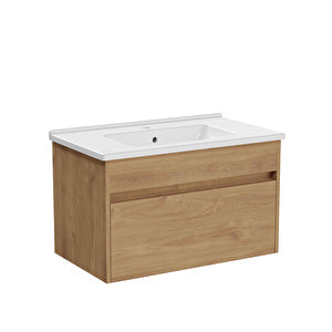 VitrA S50+ Badkameronderkast 80Cm, Goudkleurig eiken #variant_57380263002436