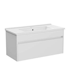 VitrA S50+ Badkameronderkast 100Cm, Helder wit #variant_57380262871364