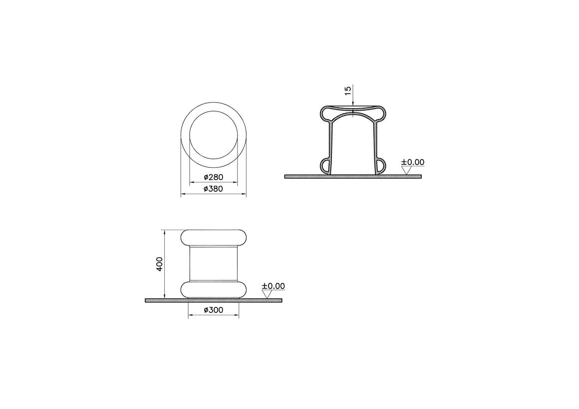 VitrA Liquid Douchekruk – Technische tekening – 7326B403-0155 #variant_57380294132036