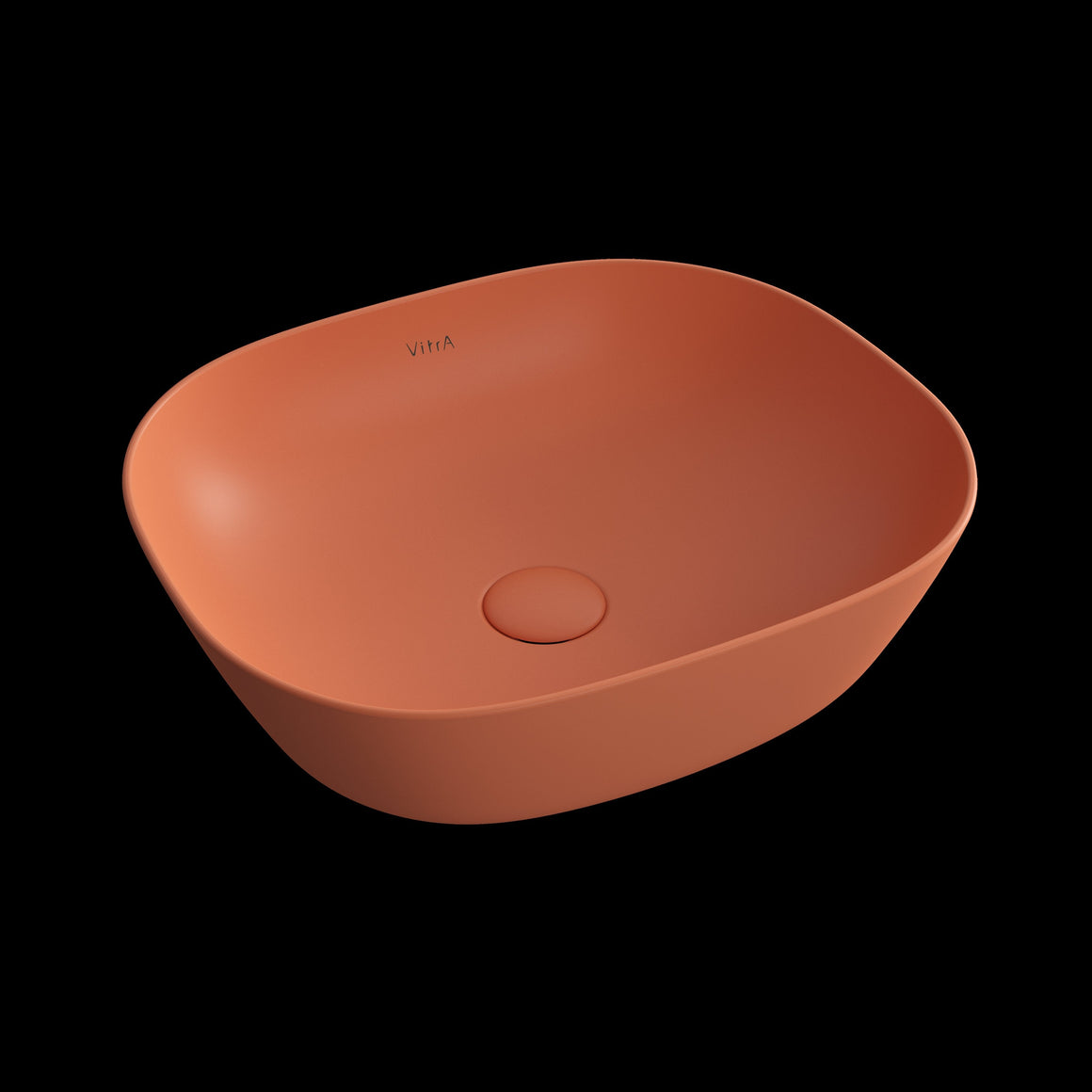 VitrA Plural Wastafel Vierkant, Mat Terra Rosa #variant_57380264345924