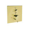 VitrA Root Square Douche/Bad Kraan, Goud #variant_57380263461188