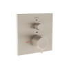 VitrA Root Square Douche/Bad Kraan, Geborsteld Nikkel #variant_57380263493956