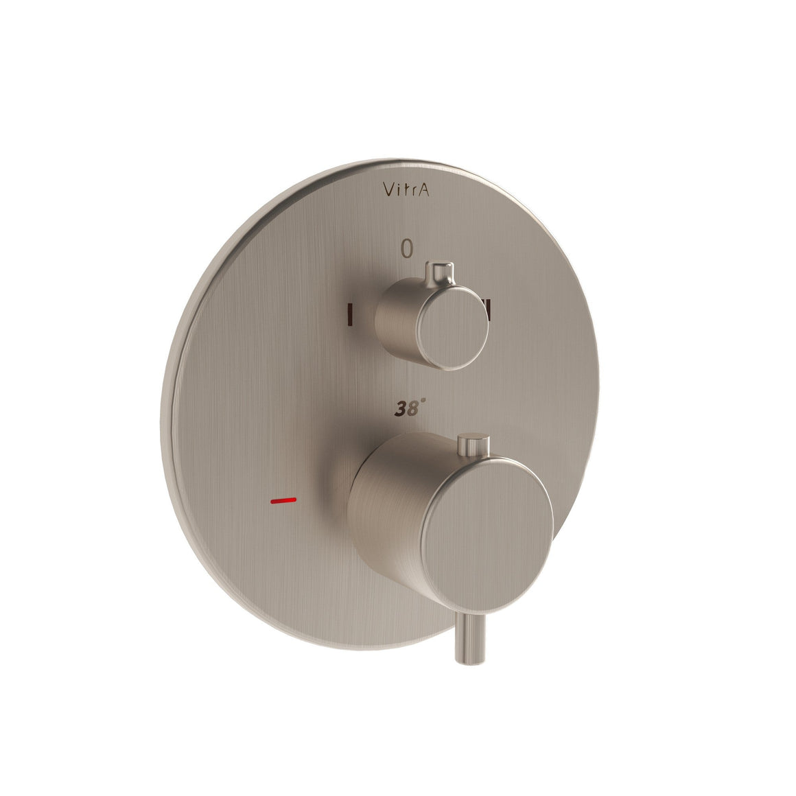 VitrA Origin Douche/Bad Kraan, Geborsteld Nikkel #variant_57380268278084