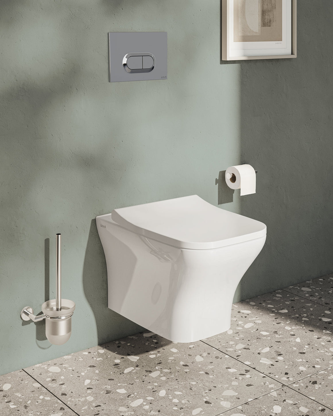 VitrA Minimax Toiletborstelhouder – Gebruikssituatie – A44790 #variant_57380292264260