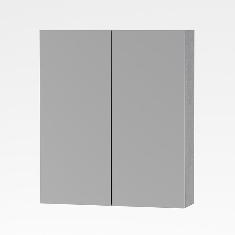 Aloni Sally Spiegelkast, 2 deuren (60 × 70 cm) - Kleur Aluminium