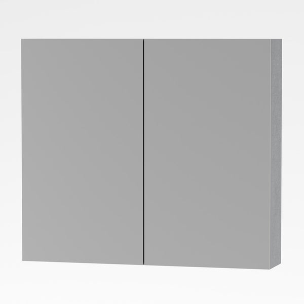 ALONI Sally Spiegelkast, 2 deuren (80X70CM) - Kleur Aluminium
