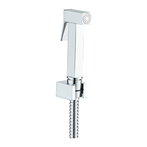 Aloni Design Set Wc - (bidet) sproeier Vierkant - Chroom