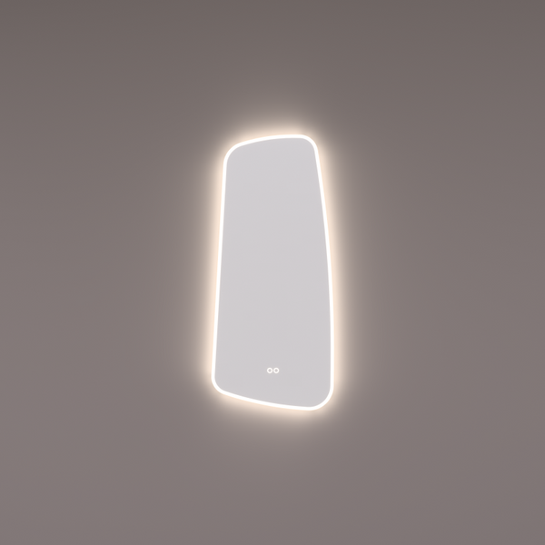 Hipp Design SPV 13950 organische spiegel met directe en indirecte kleurenwissel verlichting en verwarming