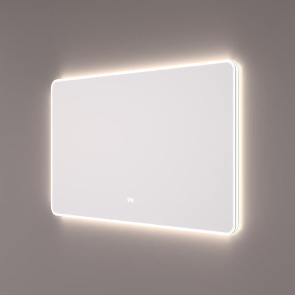 Hipp Design SPV 16000 afgeronde rechthoekige spiegel met directe en indirecte verlichting en verwarming