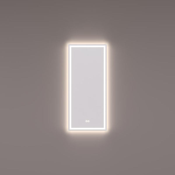 Hipp Design SPV 9001 rechthoekige spiegel 40x90x3 cm met direct en indirect licht, kleurenwissel verlichting en verwarming