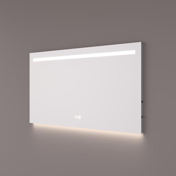 Hipp Design SPV 5000 spiegel rechthoek met verlichting, verwarming en digitale klok