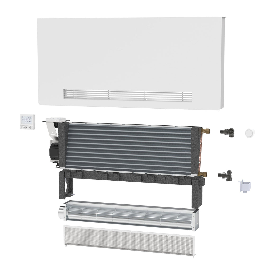 Stelrad Thermobreeze - Warmtepompradiator - Koelen en Verwarmen - Onderaansluiting - 465X800MM - MAT WIT - 800 mm