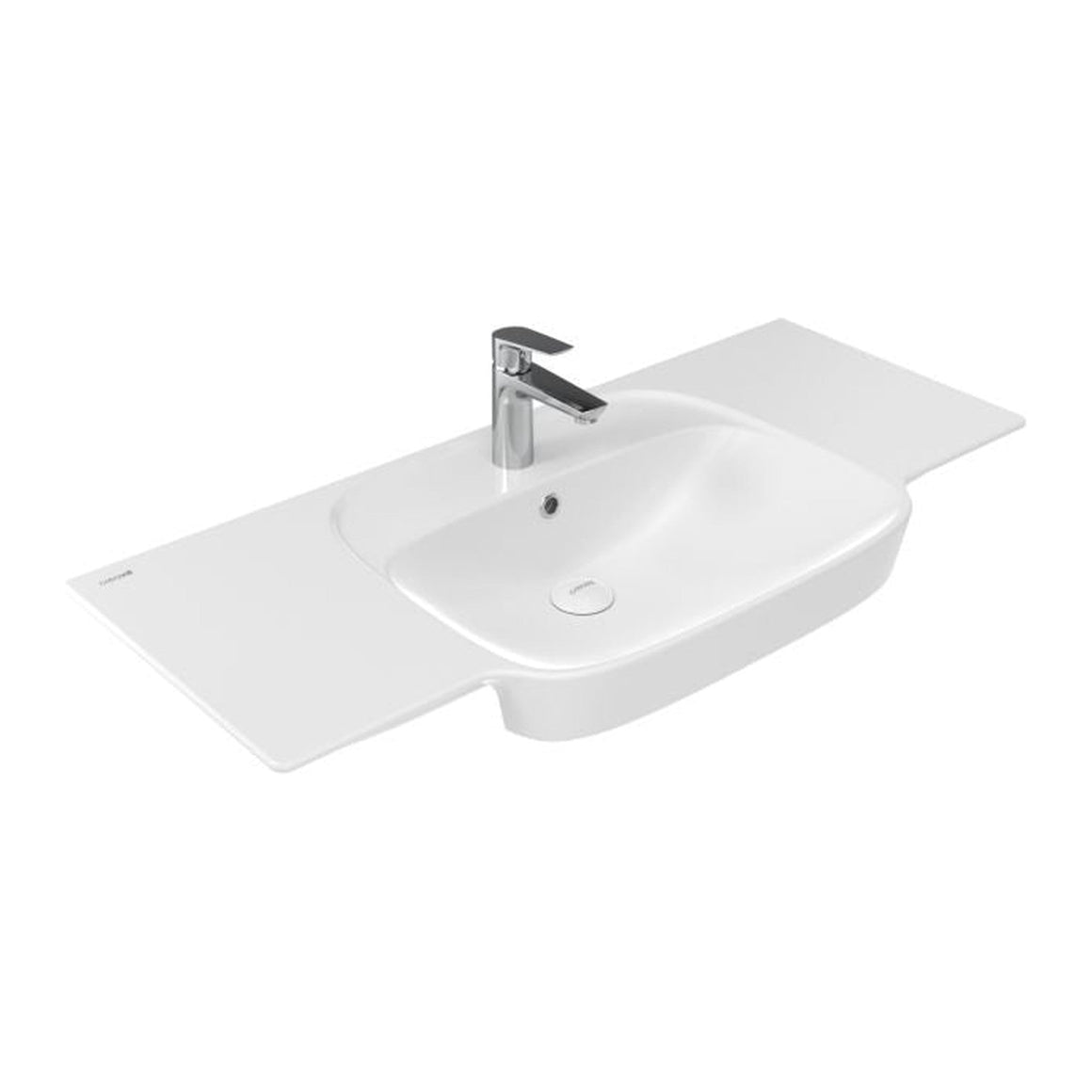Creavit Saily SY100 wastafel SY100-00CB00E-0000 glanzend wit - detailfoto