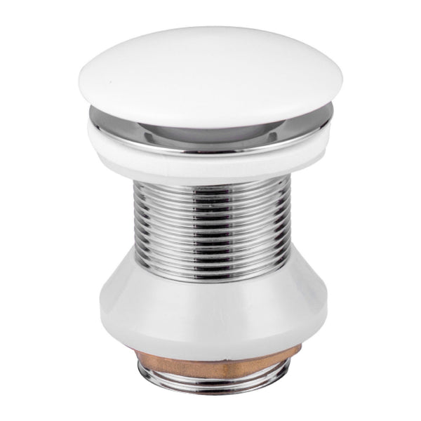Aloni afvoerplug - Click Waste - keramiek - 5/4" - Glanzend Wit