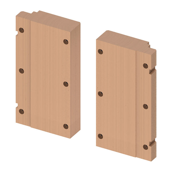 Kit de panneaux en bois TECEprofil pour la fixation de barres d'appui relevables