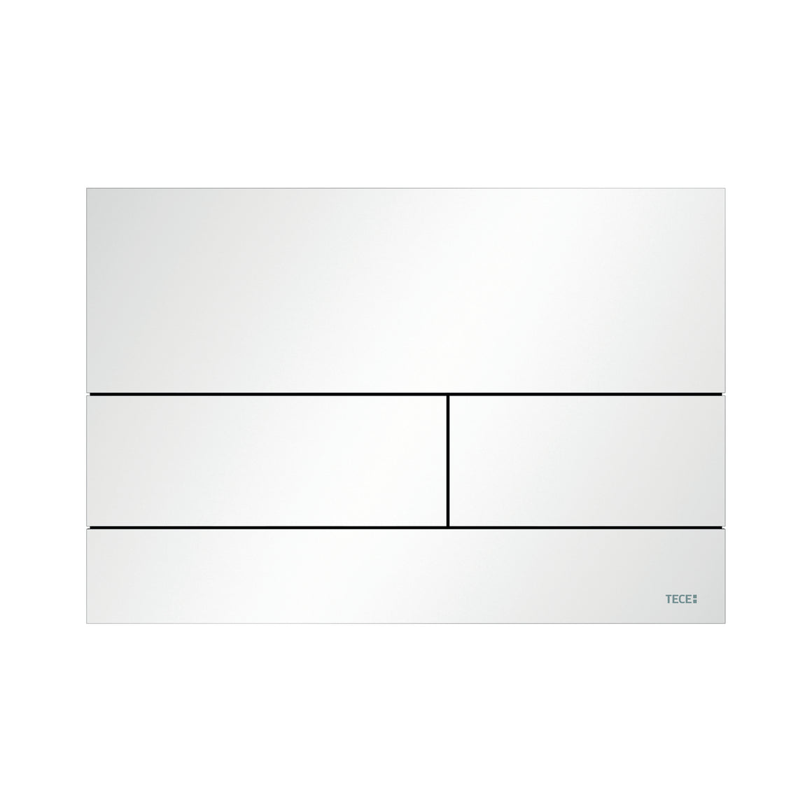 TECE Square II metalen WC-bedieningsplaat MAT WIT - productfoto