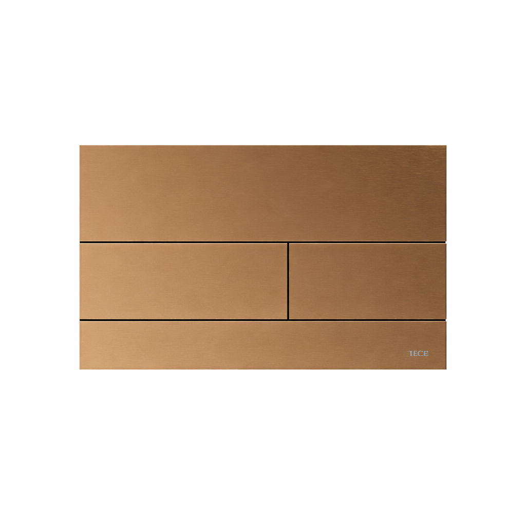 TECE Square II metalen WC-bedieningsplaat GEBORSTELD BRONS - productfoto
