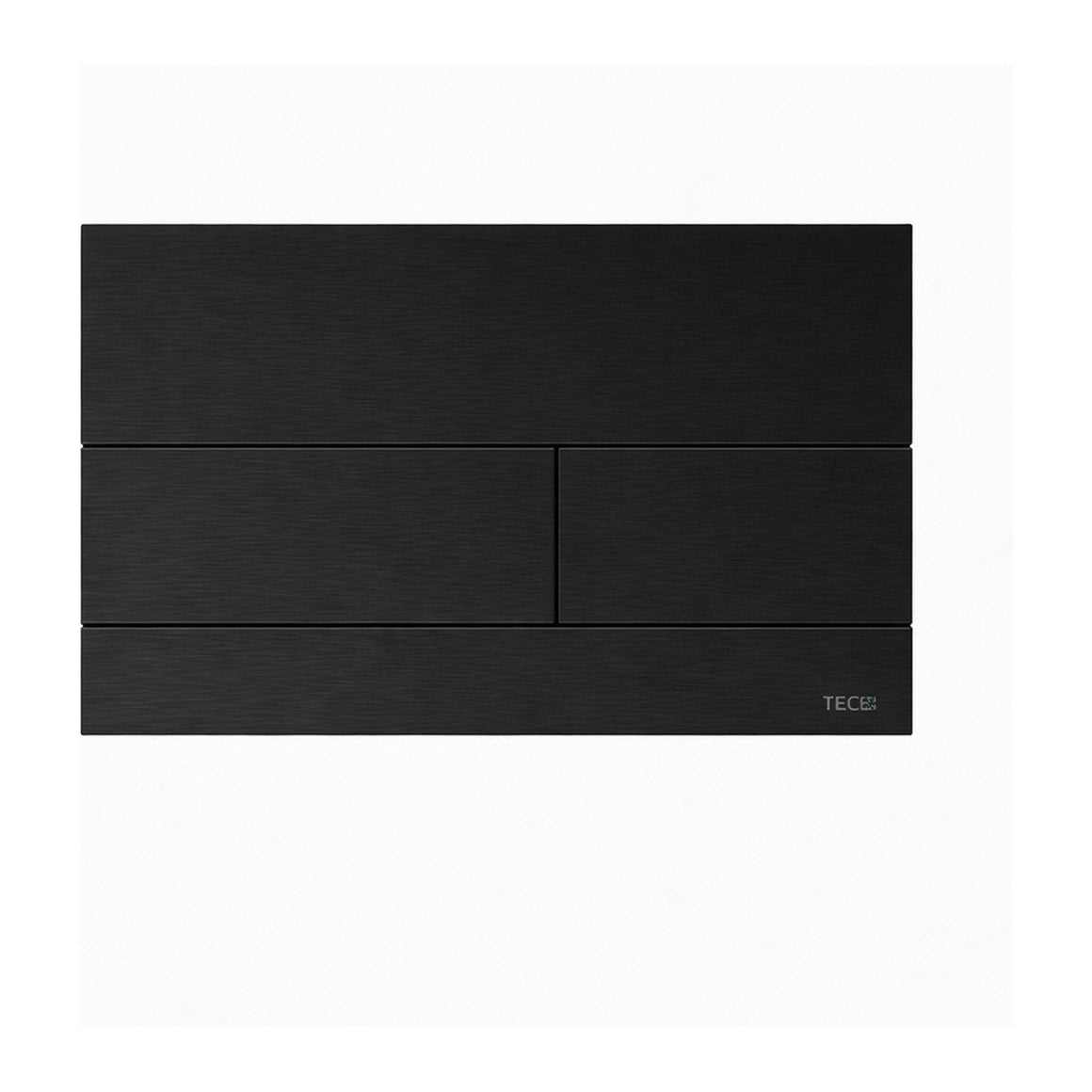 TECE Square II metalen WC-bedieningsplaat GEBORSTELD ZWART - productfoto