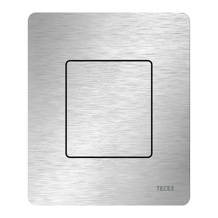 TECE TECESOLID URINOIRBEDIENINGSPLAAT INCL. CARTOUCHE - GEBORSTELD RVS