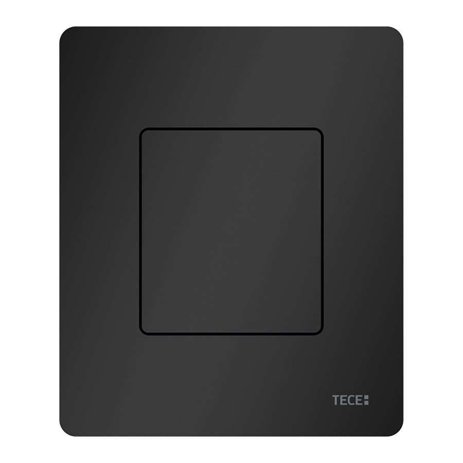 TECE TECESOLID URINOIRBEDIENINGSPLAAT INCL. CARTOUCHE - MAT ZWART