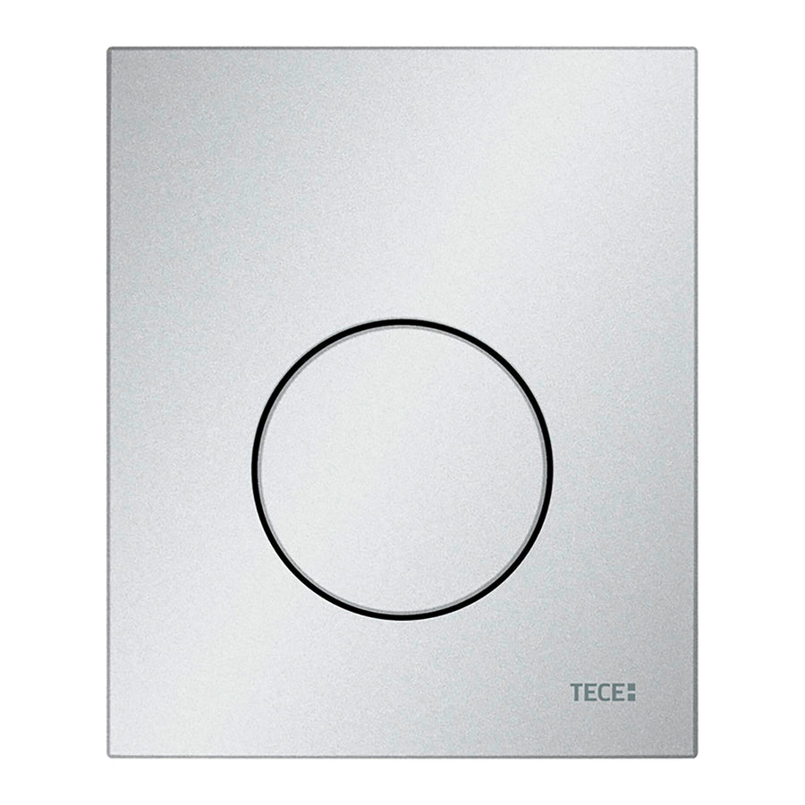 TECE TECELOOP URINOIR-BEDIENINGSPLAAT VAN KUNSTSTOF INCL. CARTOUCHE - MAT CHROOM