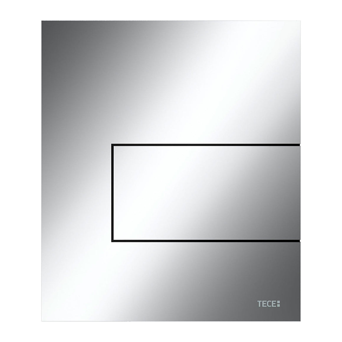 TECE Square metalen urinoirbedieningsplaat inclusief cartouche GLANZEND CHROOM - productfoto