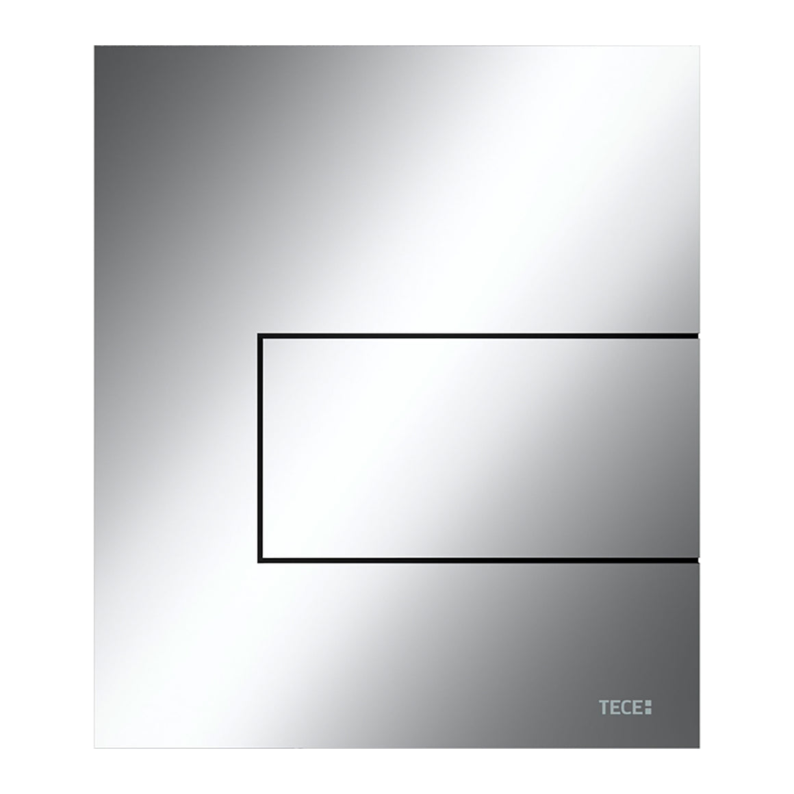 TECE Square metalen urinoirbedieningsplaat inclusief cartouche GLANZEND CHROOM - productfoto