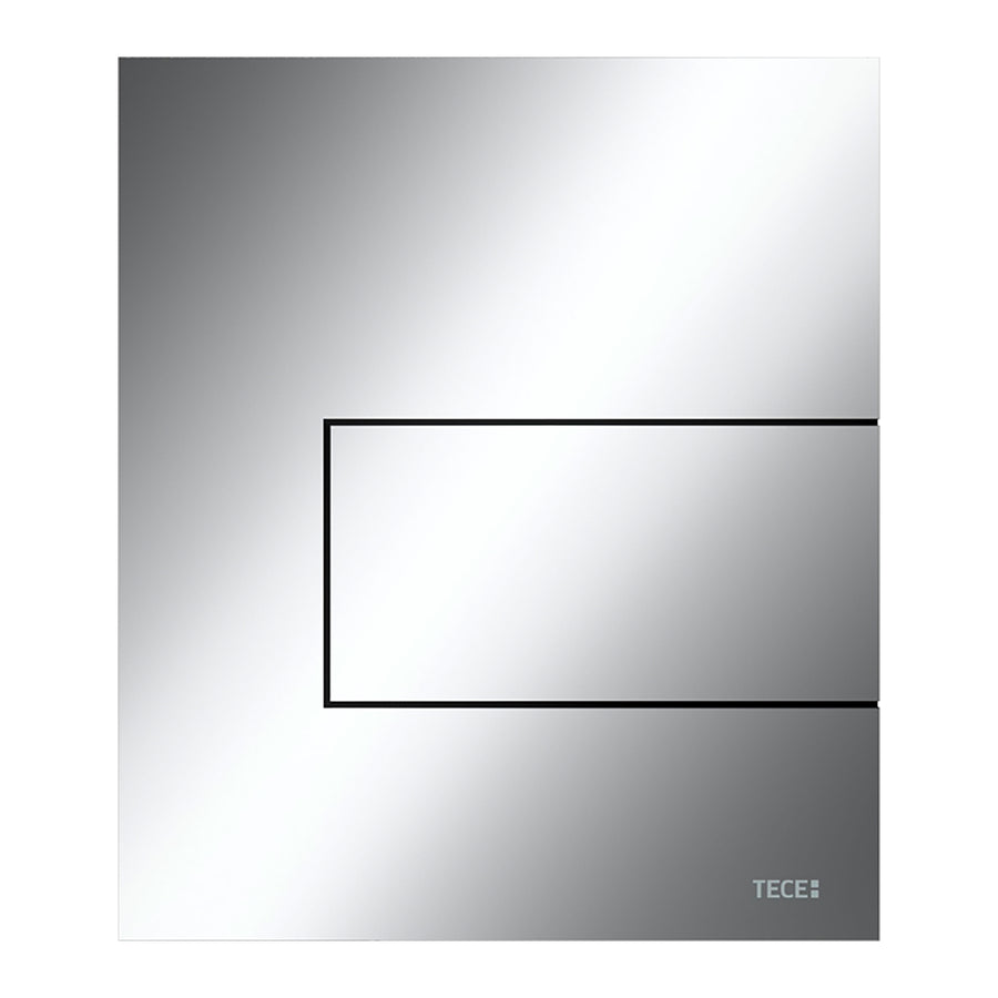 TECE TECESQUARE URINOIR-BEDIENINGSPLAAT VAN METAAL INCL. CARTOUCHE - GLANZEND CHROOM