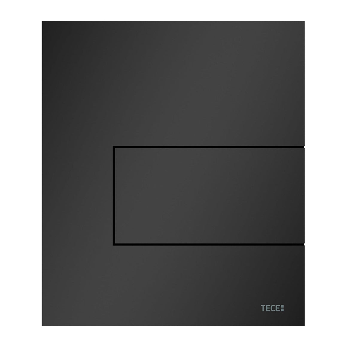 TECE Square metalen urinoirbedieningsplaat inclusief cartouche MAT ZWART - productfoto