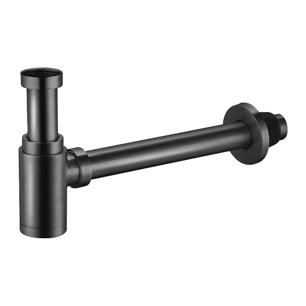 Aloni Design Wastafel sifon uit Messing 5/4 (33 cm) - Gunmetal grijs