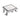 ALONI DOUCHEPUT - MET TEGELROOSTER - 15X15CM - GEBORSTELD RVS - detailafbeelding